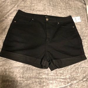 Plus size high waisted shorts